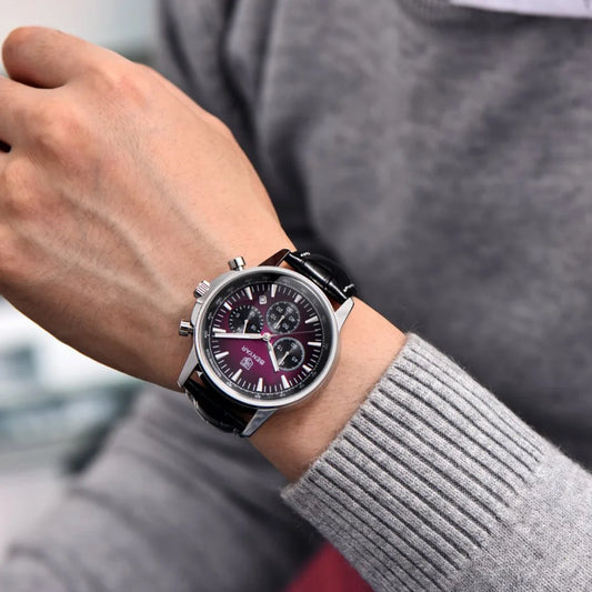 2025 New BENYAR Luxury Men Watches Top Leather Wrist Watch Quartz Watches For Man Shock Resistant Waterproof watch Gift With Box