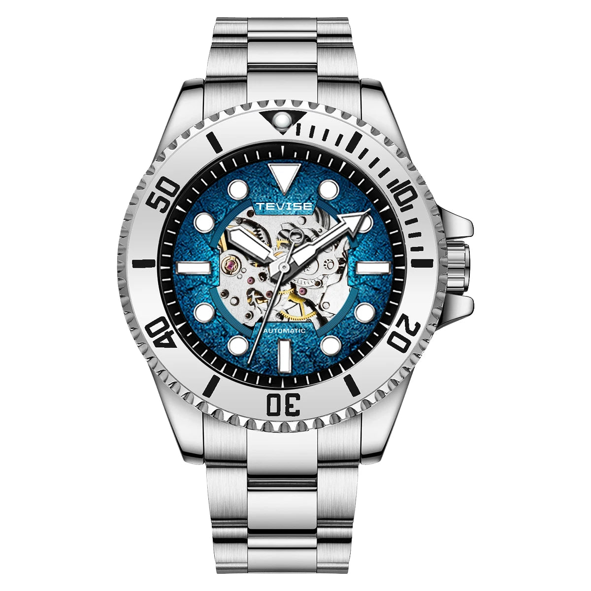 803SMen's automatic watch,fashion watch,Luminous, waterproof, automatic, hollow design