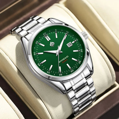 LIGE Watch Men Luxury Business Luminous Stainless Steel Male Quartz Wristwatches Waterproof Calendar Clock Relojs Hombre+Box