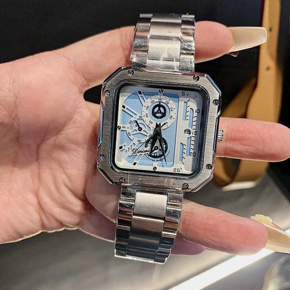 Steel Strap Large Dial Mechanical Face Luxury Fashion Accessory