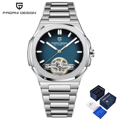 PAGANI DESIGN Tourbillon Men's Watches Top Luxury Automatic Watch For Men Mechanical Wristwatches AR Sapphire Luminous Gift Box