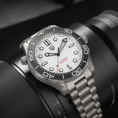 Watchdives WD007 Men Watch NH35 Automatic Movement Sapphire Luxury Watches 200m Waterproof 42mm Titanium Watch with Gift Box