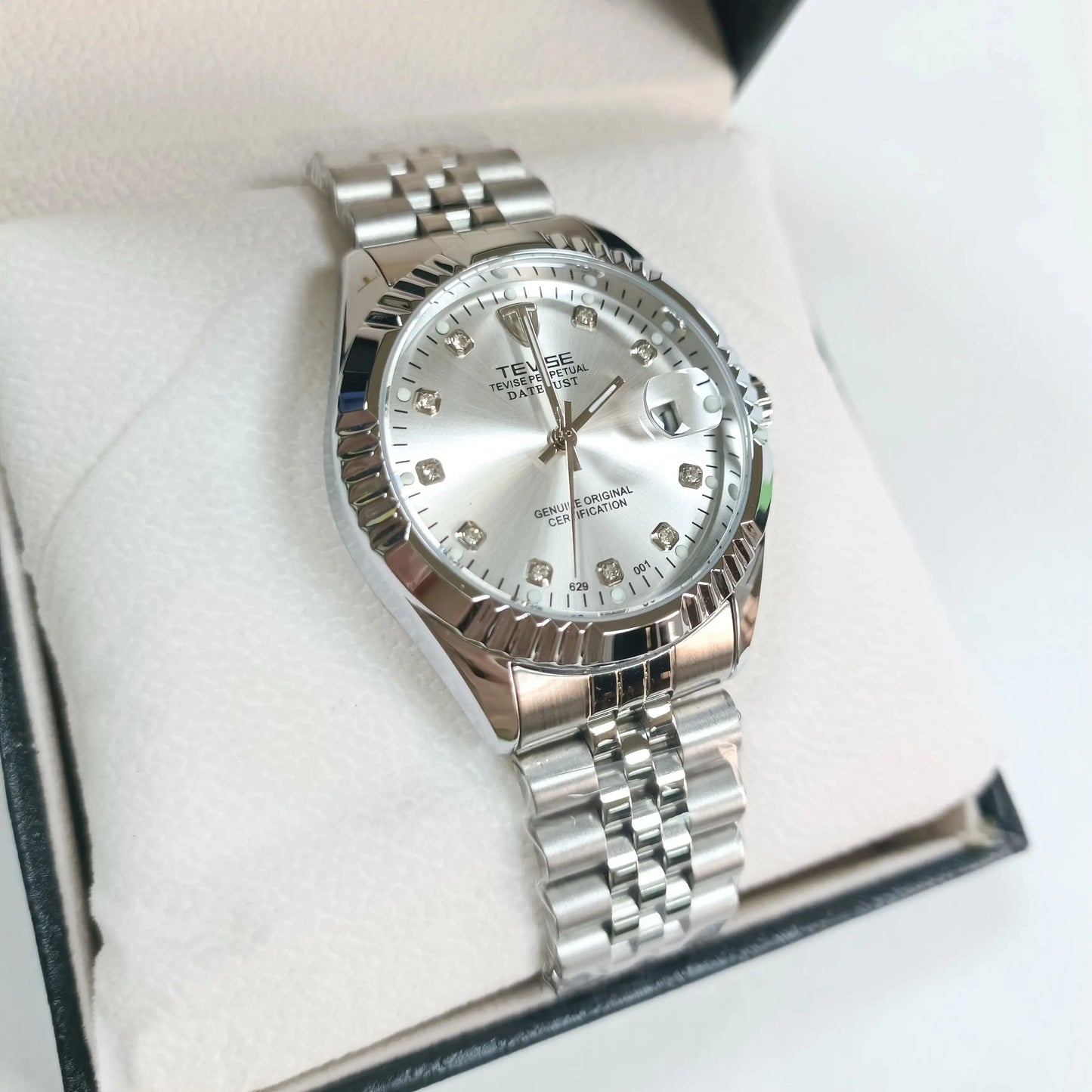 TEVISE Automatic Mechanical Watch for Men Stainless Steel Fashion&Business Wristwatch Date Calendar Automatic Watch