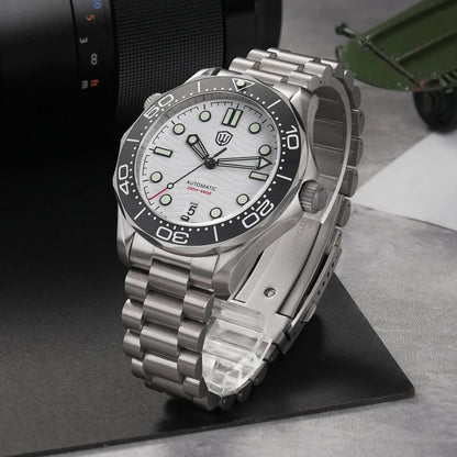 Watchdives WD007 Men Watch NH35 Automatic Movement Sapphire Luxury Watches 200m Waterproof 42mm Titanium Watch with Gift Box