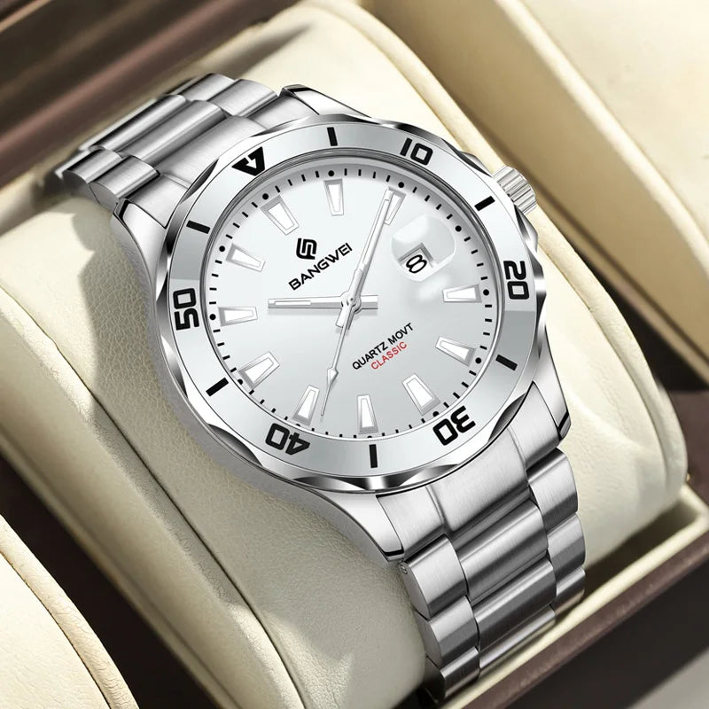 LIGE Fashion Mens Watches Quartz Sport Business Date Watch Luxury Luminous 3ATM Waterproof Casual Men Wristwatch