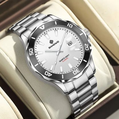 LIGE Fashion Mens Watches Quartz Sport Business Date Watch Luxury Luminous 3ATM Waterproof Casual Men Wristwatch