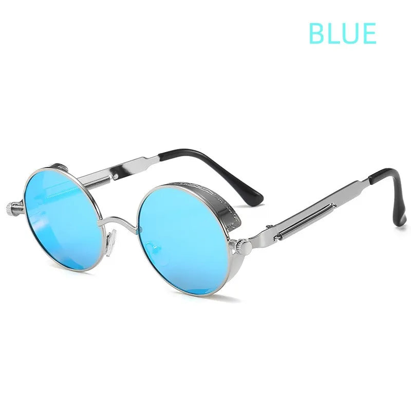 Steampunk Glasses New Fashion Round Sunglasses Europe And The United States Retro Glasses Trend Men and Women Models Sunglasses