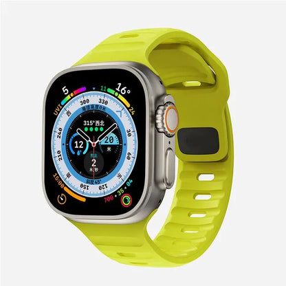 Silicone Strap for Apple Watch Band Ultra 1 2 49mm Correa Bracelet for Iwatch Series 9 8 7 6 5 SE 45mm 41mm 44mm 40mm 42mm 38mm