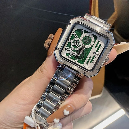 Steel Strap Large Dial Mechanical Face Luxury Fashion Accessory