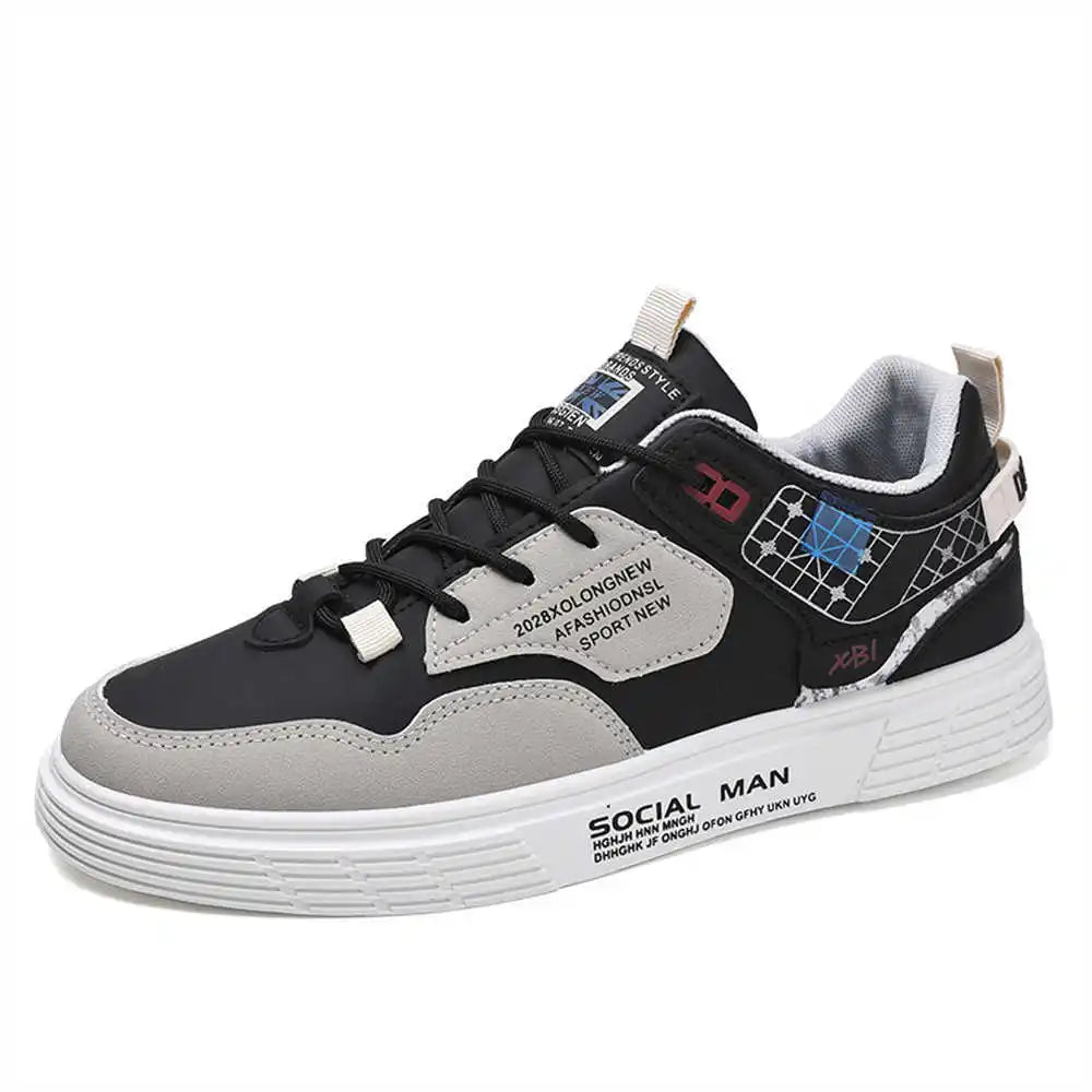 Normal Leather With Lacing Black Trainers Heels Man Formal Shoes Mens White Dress Shoes Sneakers Sport Excercise High-level