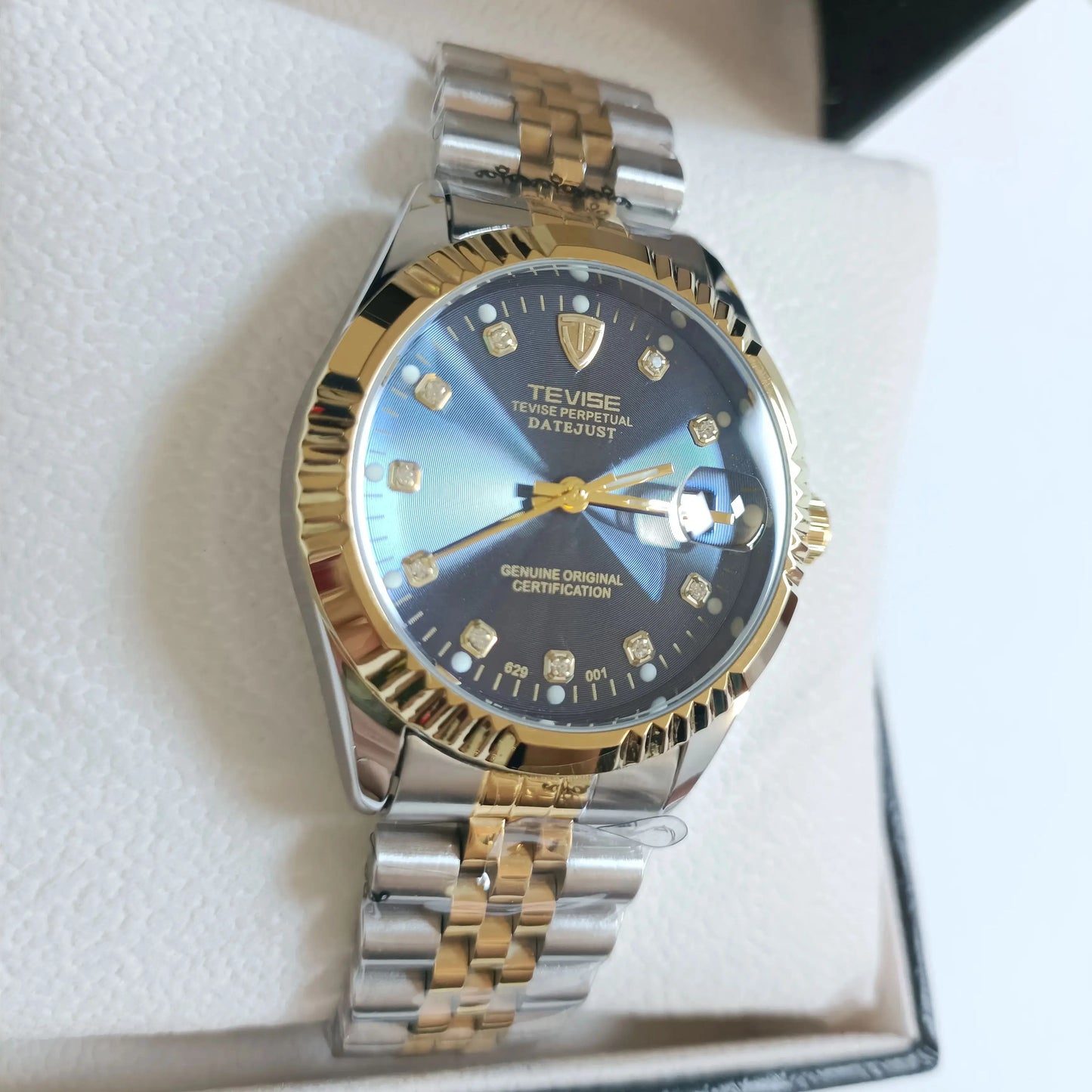 TEVISE Automatic Mechanical Watch for Men Stainless Steel Fashion&Business Wristwatch Date Calendar Automatic Watch