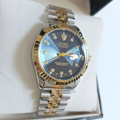 TEVISE Automatic Mechanical Watch for Men Stainless Steel Fashion&Business Wristwatch Date Calendar Automatic Watch