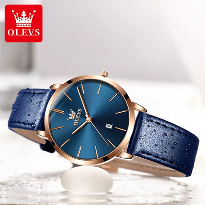 OLEVS brand watch hot selling thin quartz watch waterproof women's watch 5869