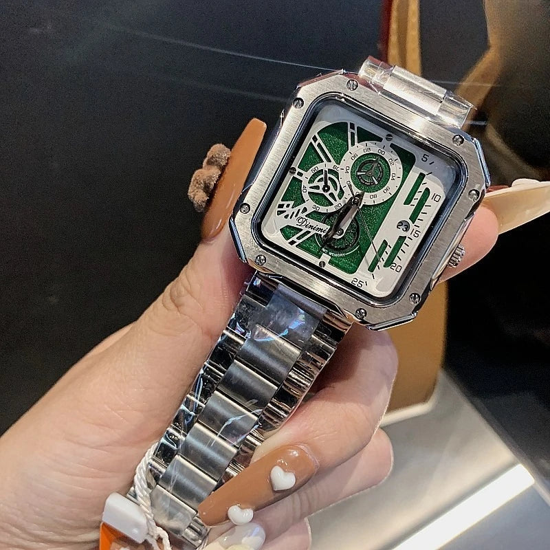 Steel Strap Large Dial Mechanical Face Luxury Fashion Accessory