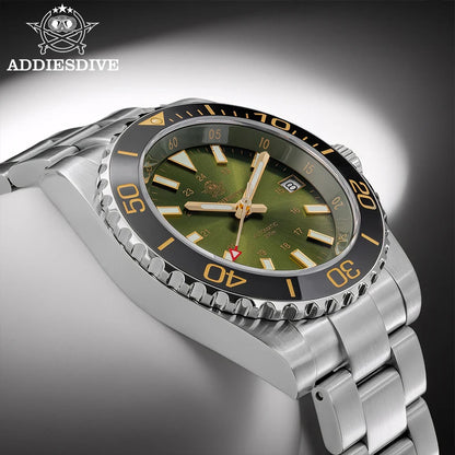 ADDIESDIVE Men's Watch 8215 Mechanical Sapphire Luminous Diving Watch 200m Ceramic Bezel Automatic Watch Clock Gift Watch AD2504