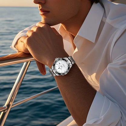 LIGE Fashion Mens Watches Quartz Sport Business Date Watch Luxury Luminous 3ATM Waterproof Casual Men Wristwatch