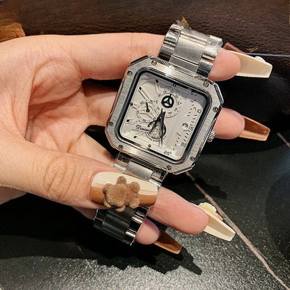 Steel Strap Large Dial Mechanical Face Luxury Fashion Accessory