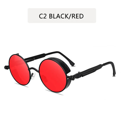 Steampunk Glasses New Fashion Round Sunglasses Europe And The United States Retro Glasses Trend Men and Women Models Sunglasses