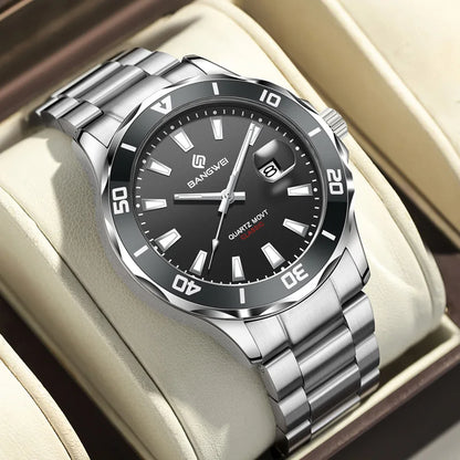 LIGE Fashion Mens Watches Quartz Sport Business Date Watch Luxury Luminous 3ATM Waterproof Casual Men Wristwatch