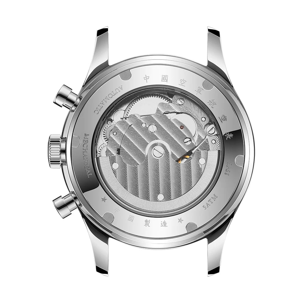 SEAKOSS 1963 Mechanical Wristwatch ST1654 Seagull Movement 24-hour Instruction Air Force Aviation Pilot Calendar Mens Gift Watch