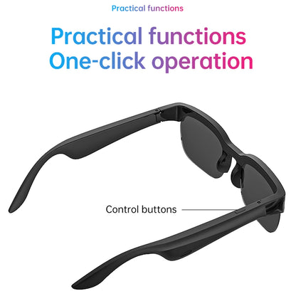 Smart Glasses AI Intelligent Real-time Translation Wireless BT Calling Music Headset Anti-UV Sunglasses Voice Assistant Glasses