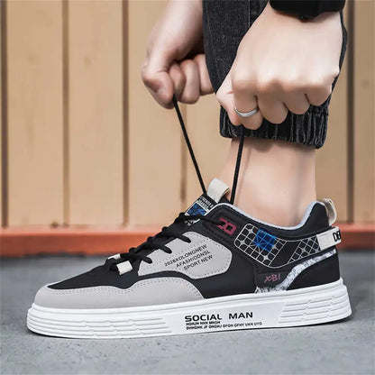 Normal Leather With Lacing Black Trainers Heels Man Formal Shoes Mens White Dress Shoes Sneakers Sport Excercise High-level
