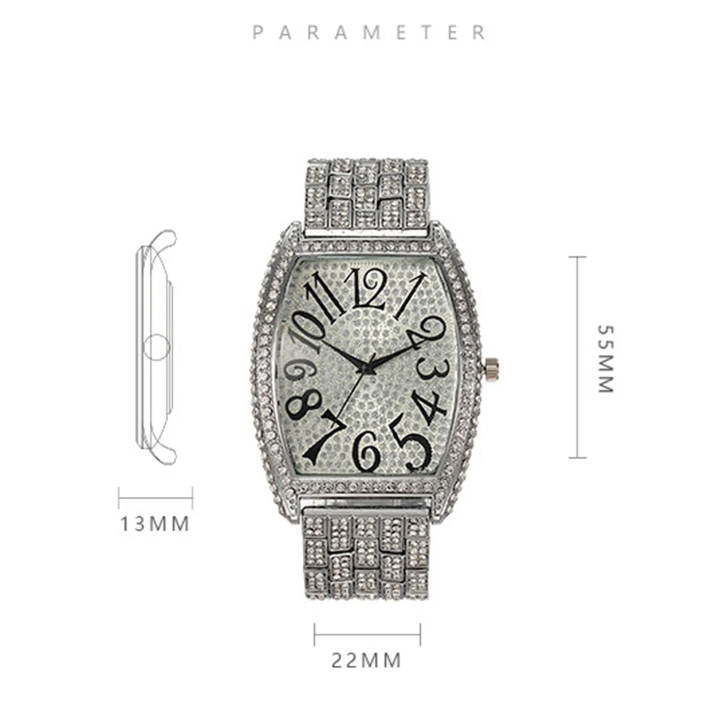 Luxury Men Business Watch Elegant Gift Premium Style Professional Accessory Stylish Timepiece Diamond Boutique Watch