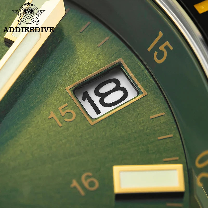 ADDIESDIVE Men's Watch 8215 Mechanical Sapphire Luminous Diving Watch 200m Ceramic Bezel Automatic Watch Clock Gift Watch AD2504