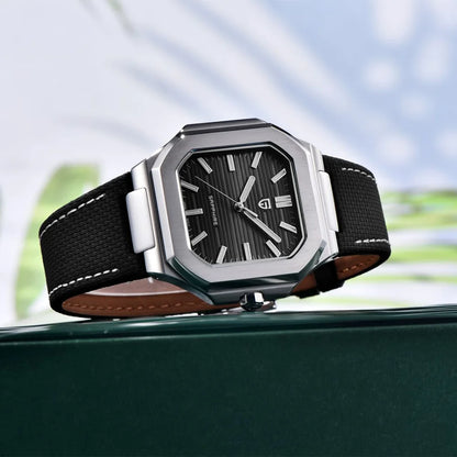 PAGANI DESIGN 2025 New 37MM Square Casual Top brand Men Watch Sapphire Glass Stainless Steel Quartz Watch Gift With Box Relojes