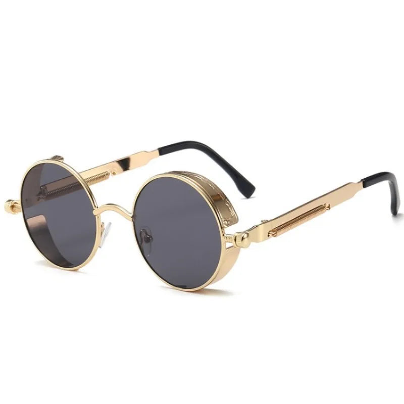 Steampunk Glasses New Fashion Round Sunglasses Europe And The United States Retro Glasses Trend Men and Women Models Sunglasses