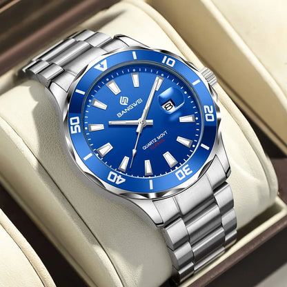 LIGE Fashion Mens Watches Quartz Sport Business Date Watch Luxury Luminous 3ATM Waterproof Casual Men Wristwatch