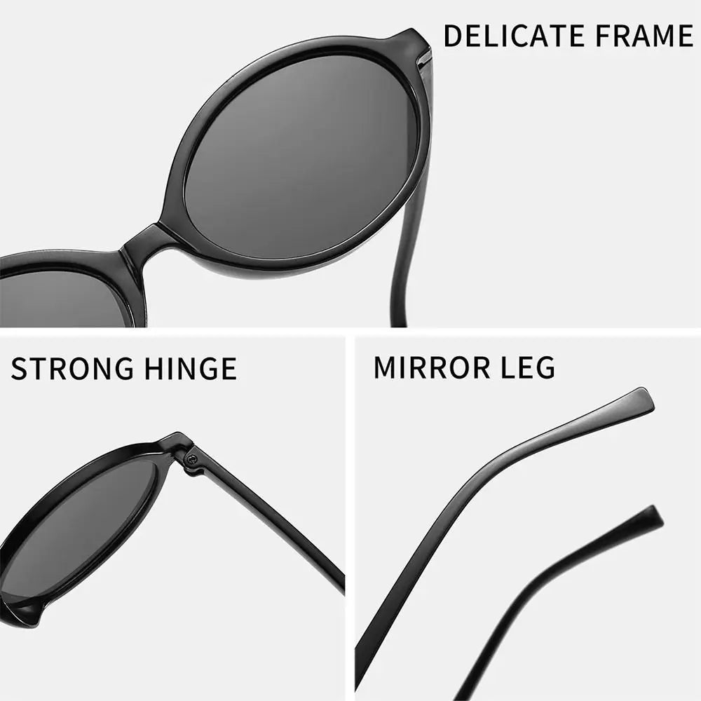 New Small Frame Small Round Sunglasses UV400 Protection Travel Eyeglasses Plastics Shades for Men Women
