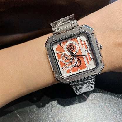 Steel Strap Large Dial Mechanical Face Luxury Fashion Accessory