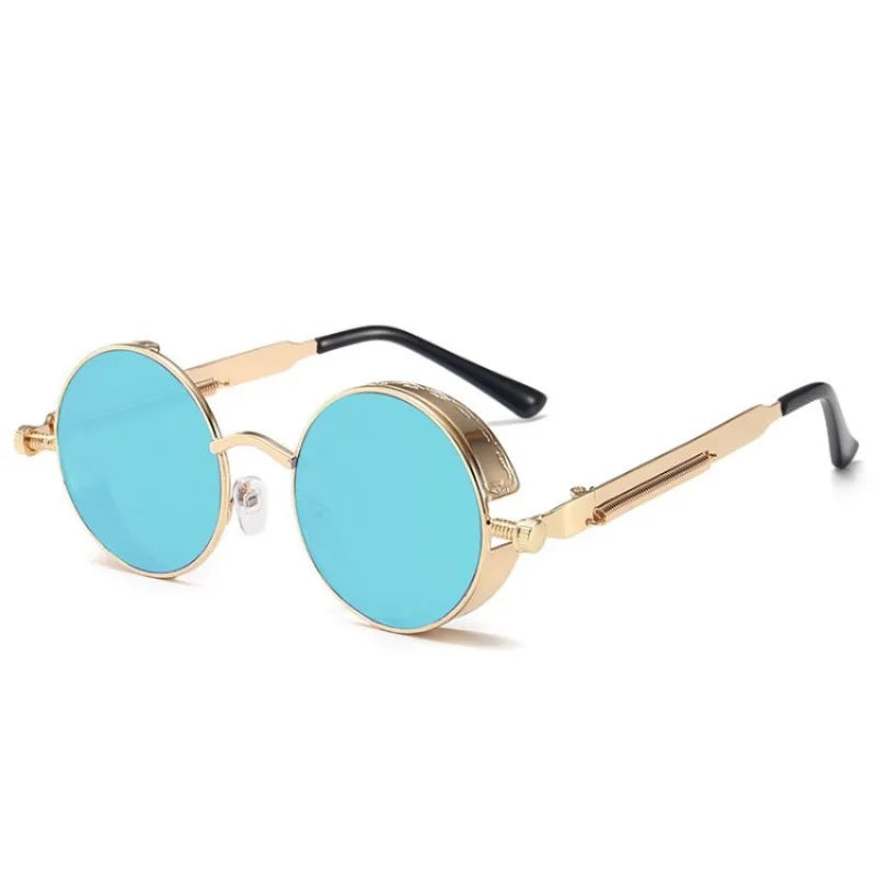 Steampunk Glasses New Fashion Round Sunglasses Europe And The United States Retro Glasses Trend Men and Women Models Sunglasses