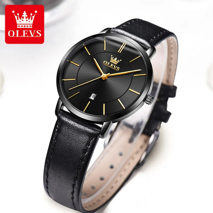 OLEVS brand watch hot selling thin quartz watch waterproof women's watch 5869