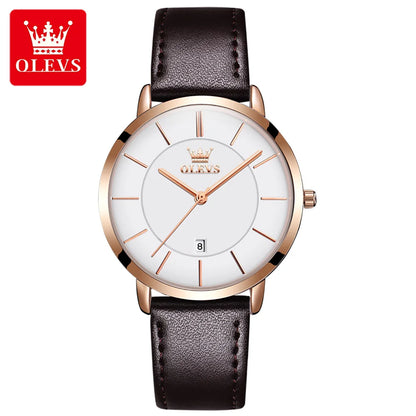 OLEVS brand watch hot selling thin quartz watch waterproof women's watch 5869