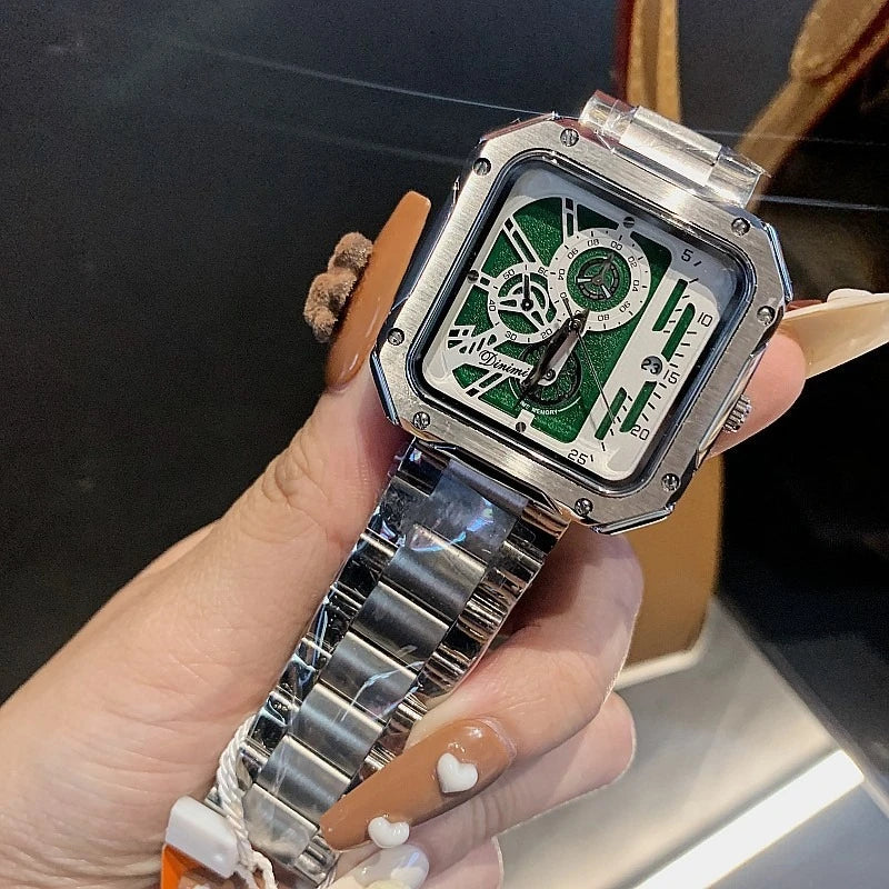 Steel Strap Large Dial Mechanical Face Luxury Fashion Accessory