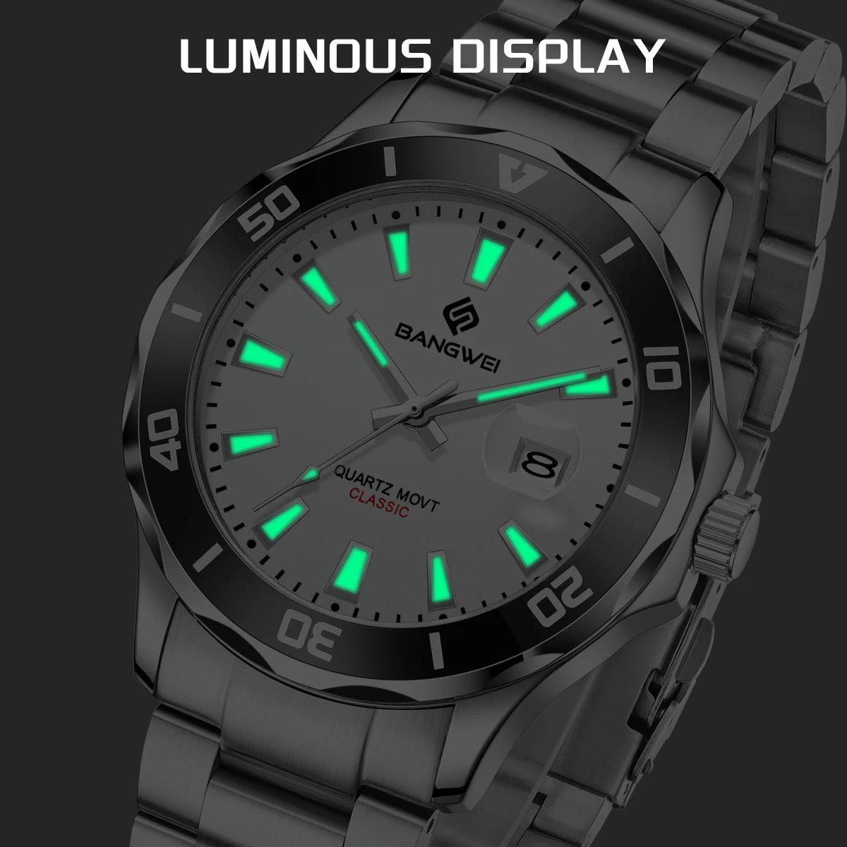 LIGE Fashion Mens Watches Quartz Sport Business Date Watch Luxury Luminous 3ATM Waterproof Casual Men Wristwatch