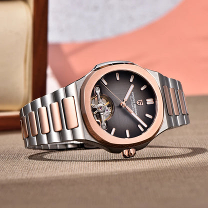 PAGANI DESIGN Tourbillon Men's Watches Top Luxury Automatic Watch For Men Mechanical Wristwatches AR Sapphire Luminous Gift Box