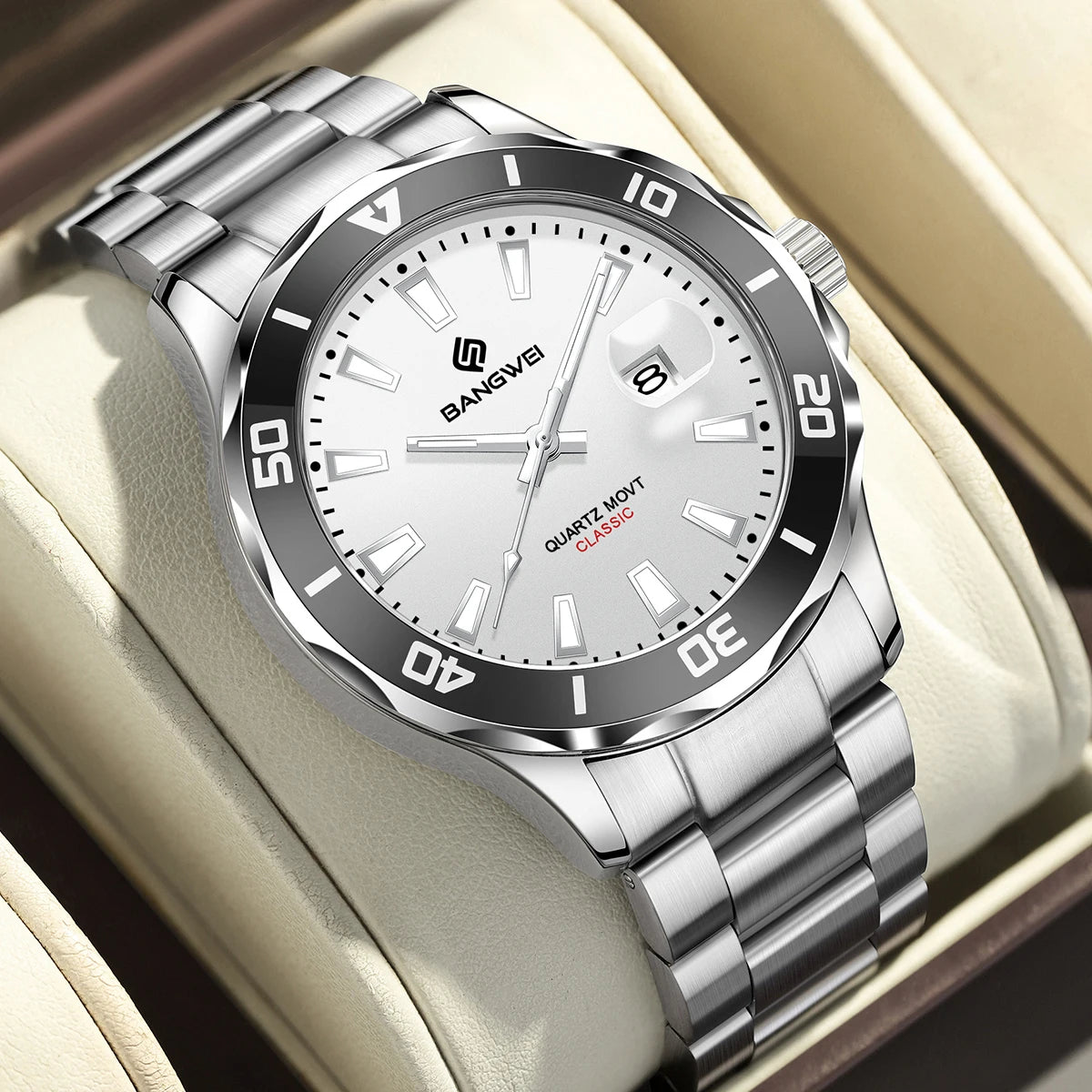 LIGE Fashion Mens Watches Quartz Sport Business Date Watch Luxury Luminous 3ATM Waterproof Casual Men Wristwatch