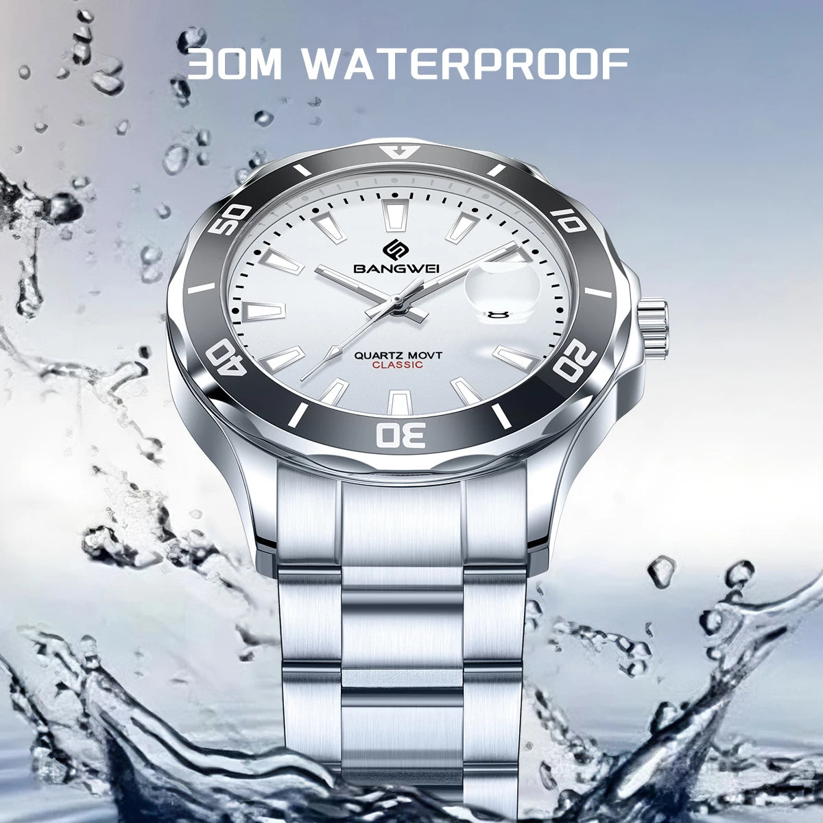 LIGE Fashion Mens Watches Quartz Sport Business Date Watch Luxury Luminous 3ATM Waterproof Casual Men Wristwatch